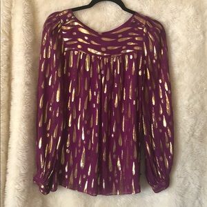 Milly Metallic Top
